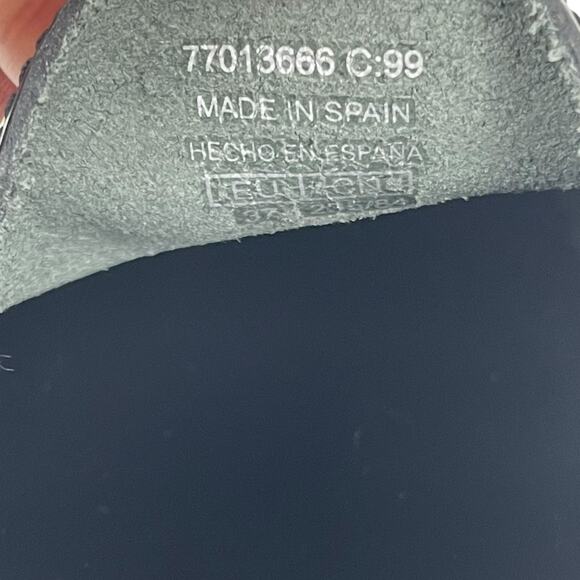 Mango Gathered Leather Moccasin Penny Loafer Black Size 37/ 6.5 - Picture 12 of 12